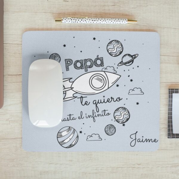 Alfombrilla personalizada Papá te quiero hasta...