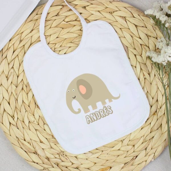 Babero Personalizado Elefante