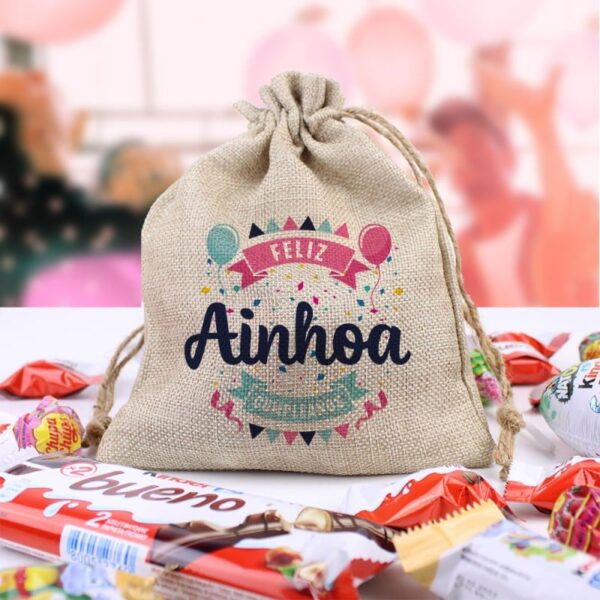 Bolsa Chuches y Choco Personalizada Feliz...
