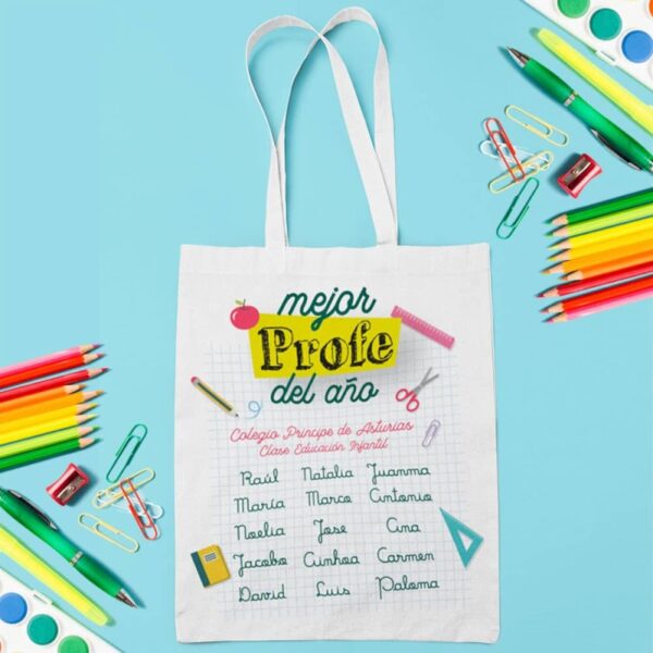 Bolsa de Tela Personalizada El Mejor Profe