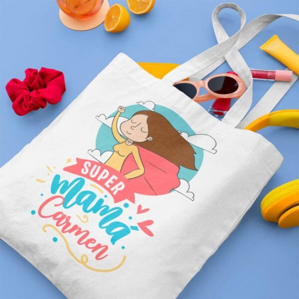 Bolsa de tela Personalizada Super Mamá