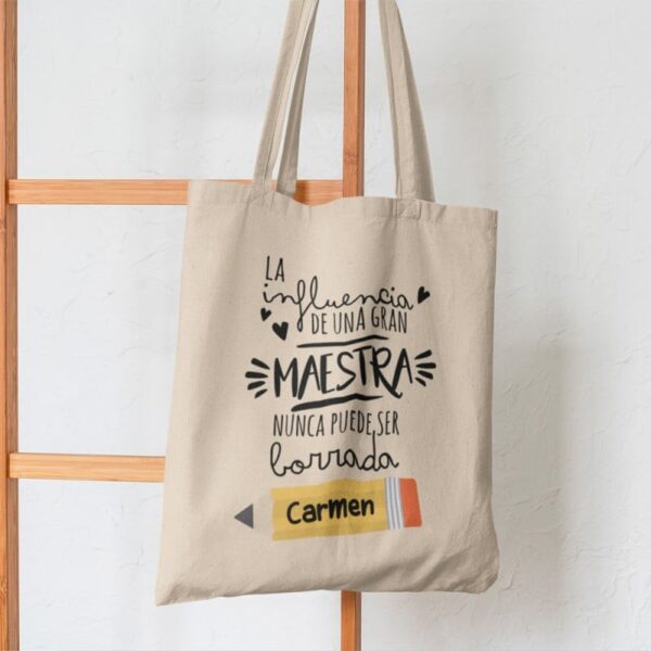 Bolsa Tote Personalizada Una Gran Maestra