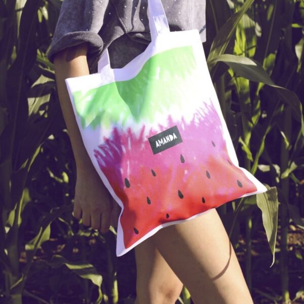 Bolsa de tela Sandía Personalizada con Nombre