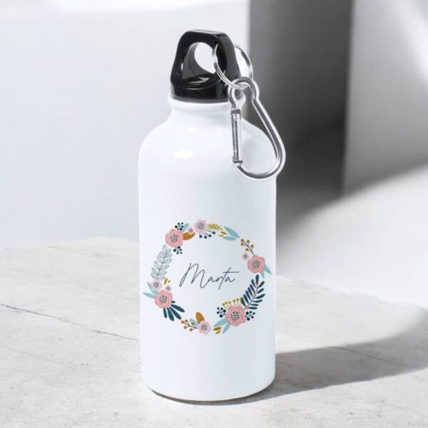 Botella Nombre Floral