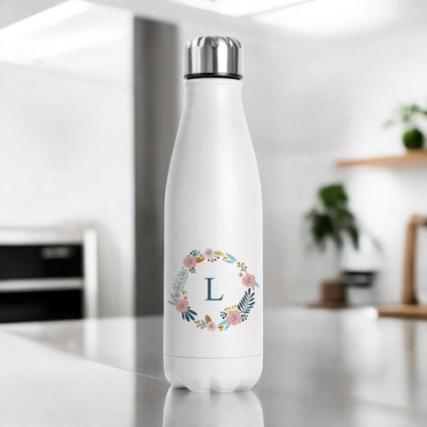 Botella Térmica Inicial Floral