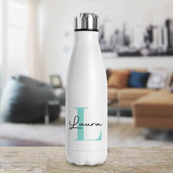 Botella Térmica Personalizada con Inicial y Nombre