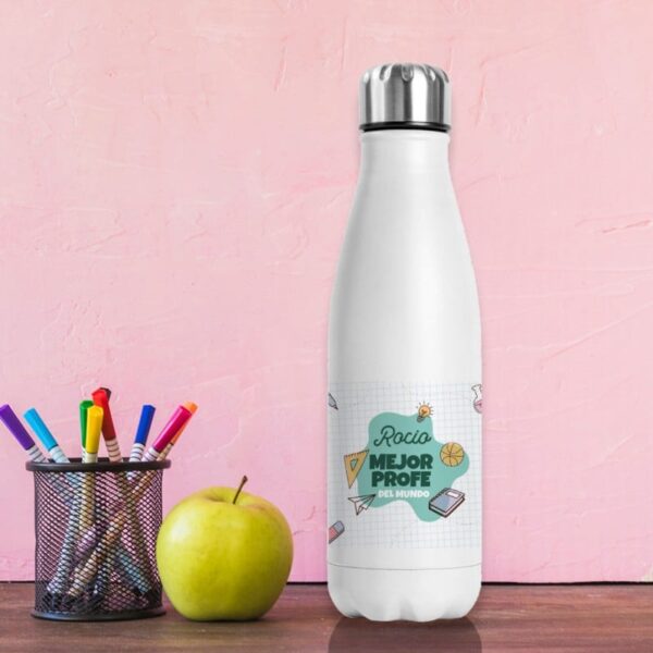 Botella Térmica Personalizada Mejor Profe del...