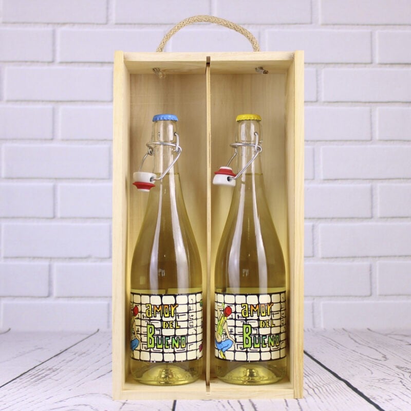 Caja 2 Botellas de Vino Semidulce Ecológico... - Imagen 2