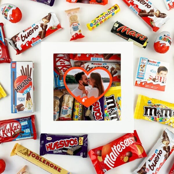 Caja Chocolates Personalizada Corazón con Foto
