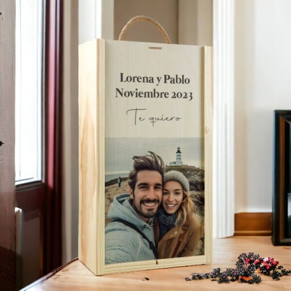 Caja para 2 Vinos Personalizada