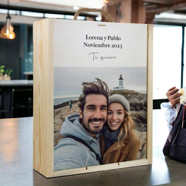 Caja para 3 Vinos Personalizada