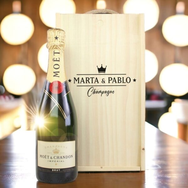 Caja Regalo Personalizada Champagne Moët