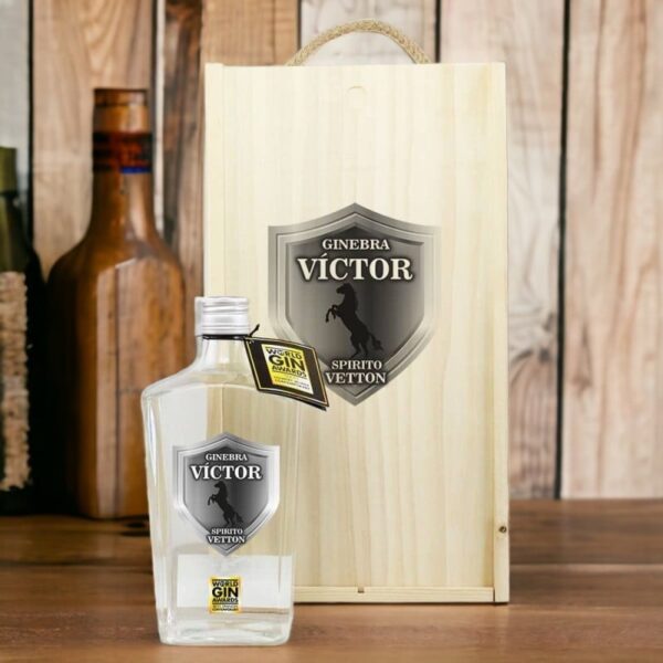 Caja Regalo Botella Ginebra Premium Personalizada