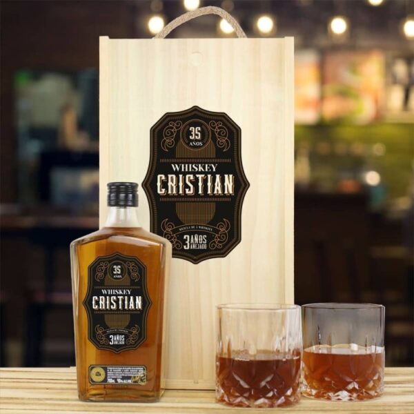 Caja Regalo Botella Whiskey Premium...
