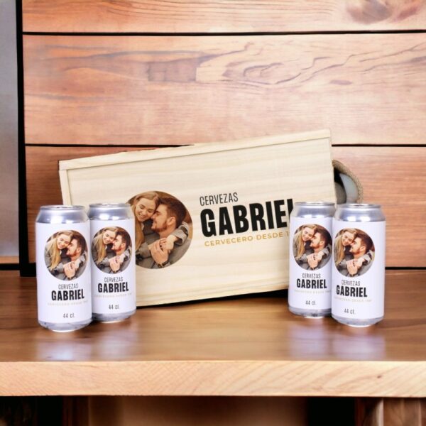 Caja Regalo Cerveza Personalizada en Lata