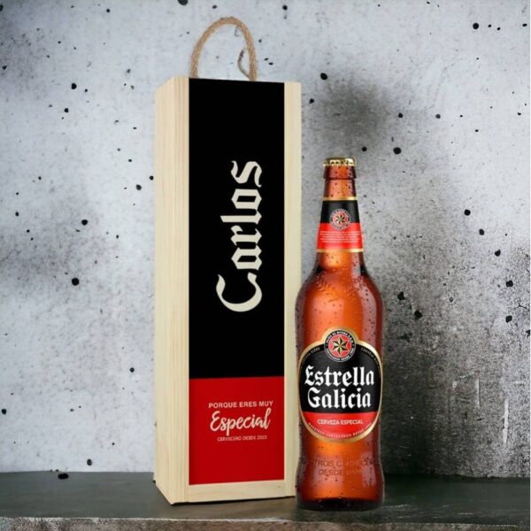 Caja Regalo Personalizada Cerveza Estrella...