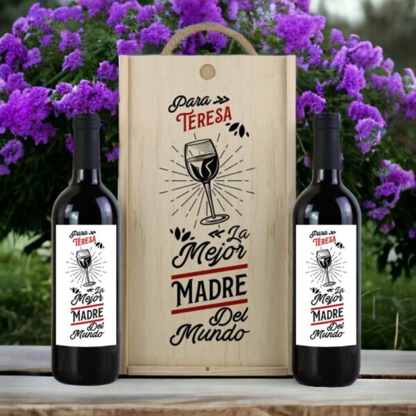 Caja Regalo Personalizada 2 Vinos Rioja La...