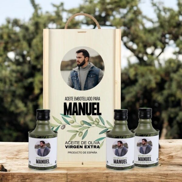 Caja Regalo Personalizada Aceite de Oliva...