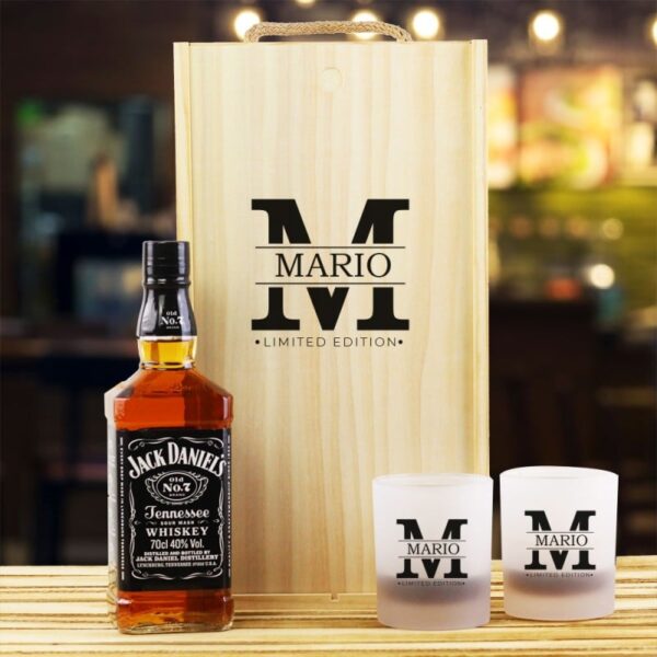Caja Regalo Personalizada Botella Jack Daniel’s...