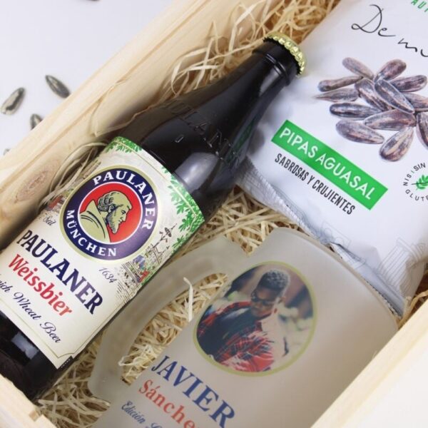 Caja Regalo Personalizada Cerveza Paulaner con...
