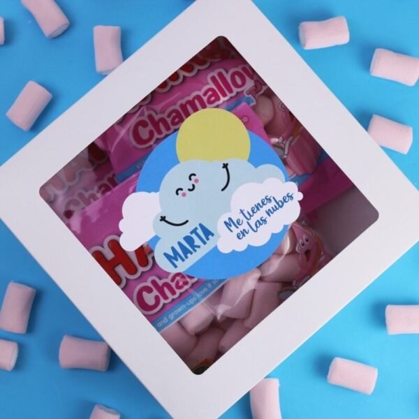 Caja Regalo Personalizada con Nubes Haribo