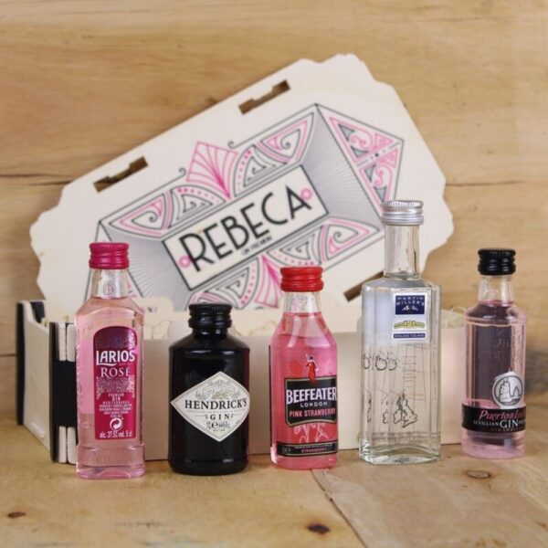 Caja Regalo Personalizada Degustación 5 Ginebras