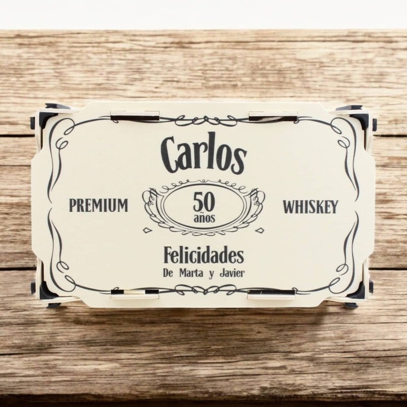 Caja Regalo Personalizada 5 Mini Whiskey - Imagen 6