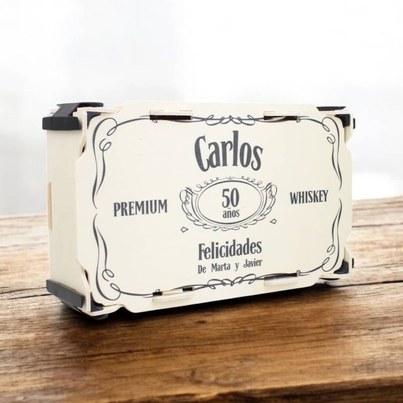Caja Regalo Personalizada 5 Mini Whiskey - Imagen 7