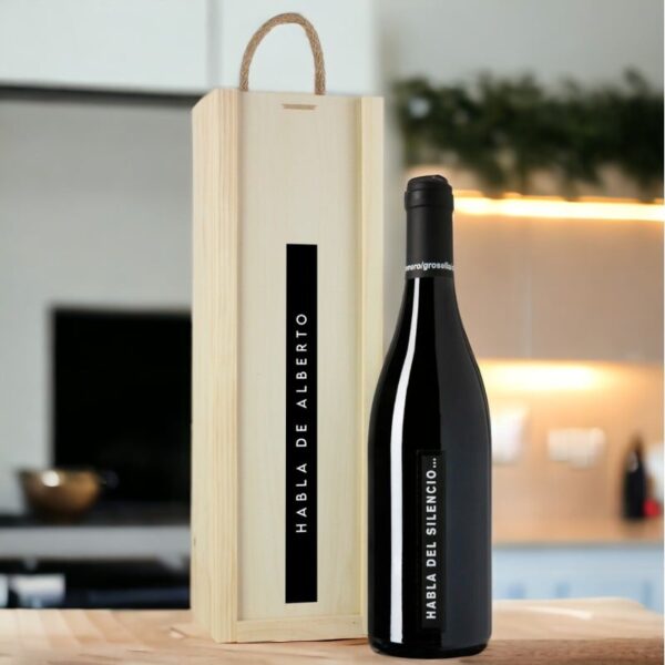 Caja Regalo Personalizada Vino Habla del Silencio