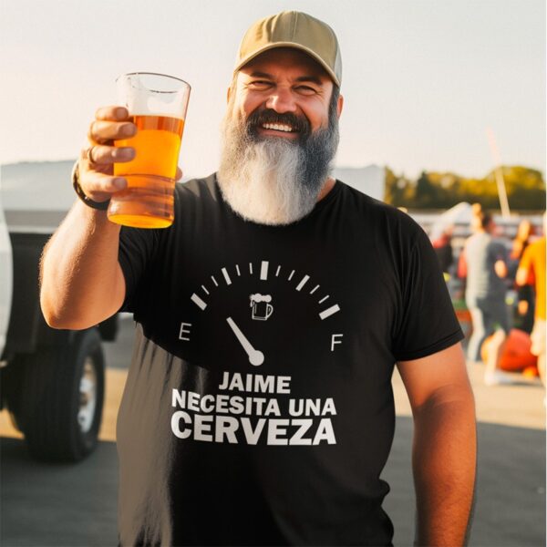 Camiseta Personalizada Necesito una Cerveza