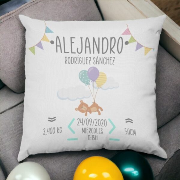 Cojín Natalicio Personalizado