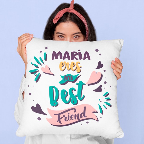Cojín Personalizado Eres Mi Best Friend