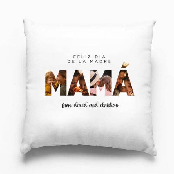 Cojín Personalizado MAMA Feliz Día de la Madre