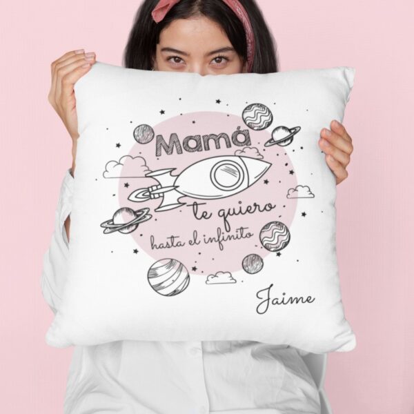 Cojín personalizado Mamá te quiero hasta el...