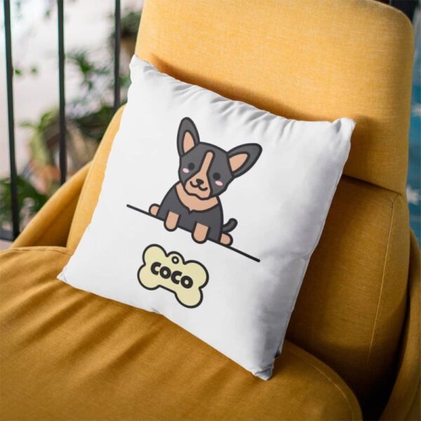 Cojín Personalizado Mascota con Nombre