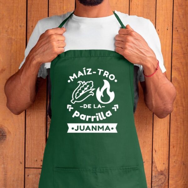 Delantal Personalizado Maiz Tro de la Parrilla