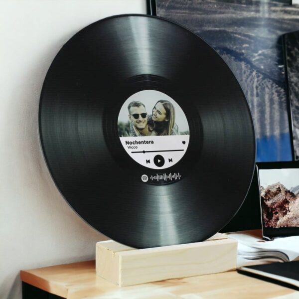 Disco Vinilo con Foto y Canción