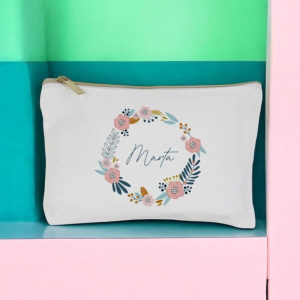 Estuche Neceser Nombre Floral