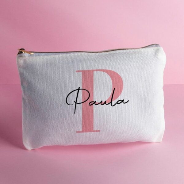 Estuche Neceser Personalizado con Inicial y Nombre