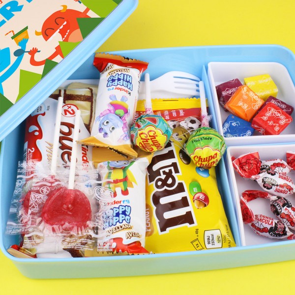 Fiambrera Personalizada con Cubiertos y Chuches - Imagen 3