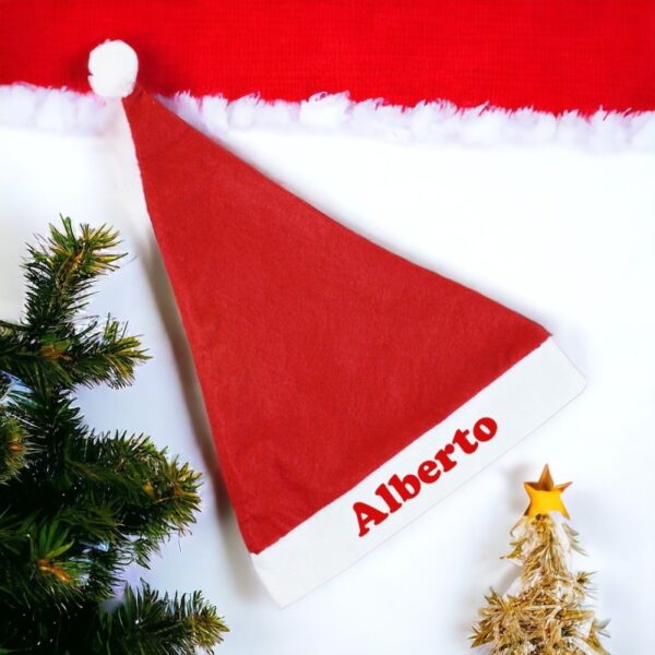 Gorro Papá Noel Personalizado con Nombre