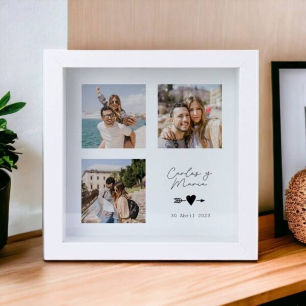 Hucha Personalizada 3 Fotos para Parejas