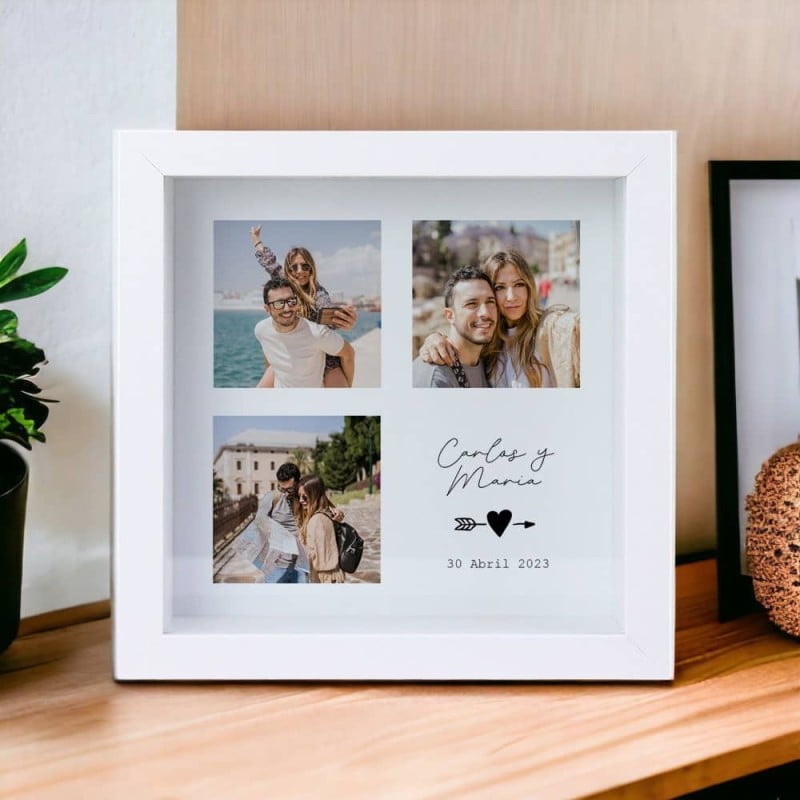 Hucha Personalizada 3 Fotos para Parejas