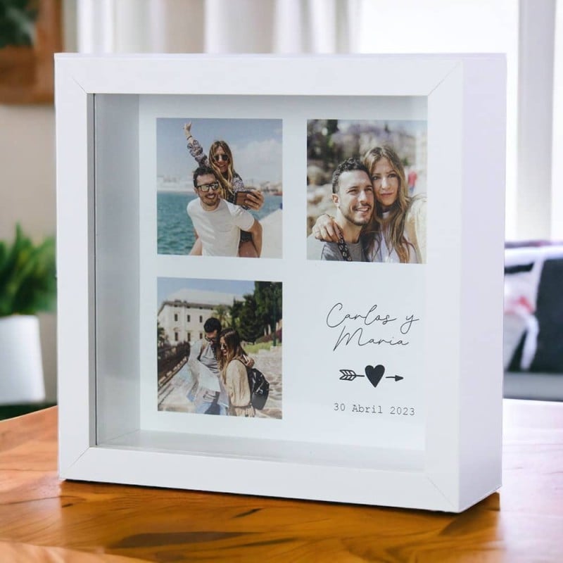 Hucha Personalizada 3 Fotos para Parejas - Imagen 2