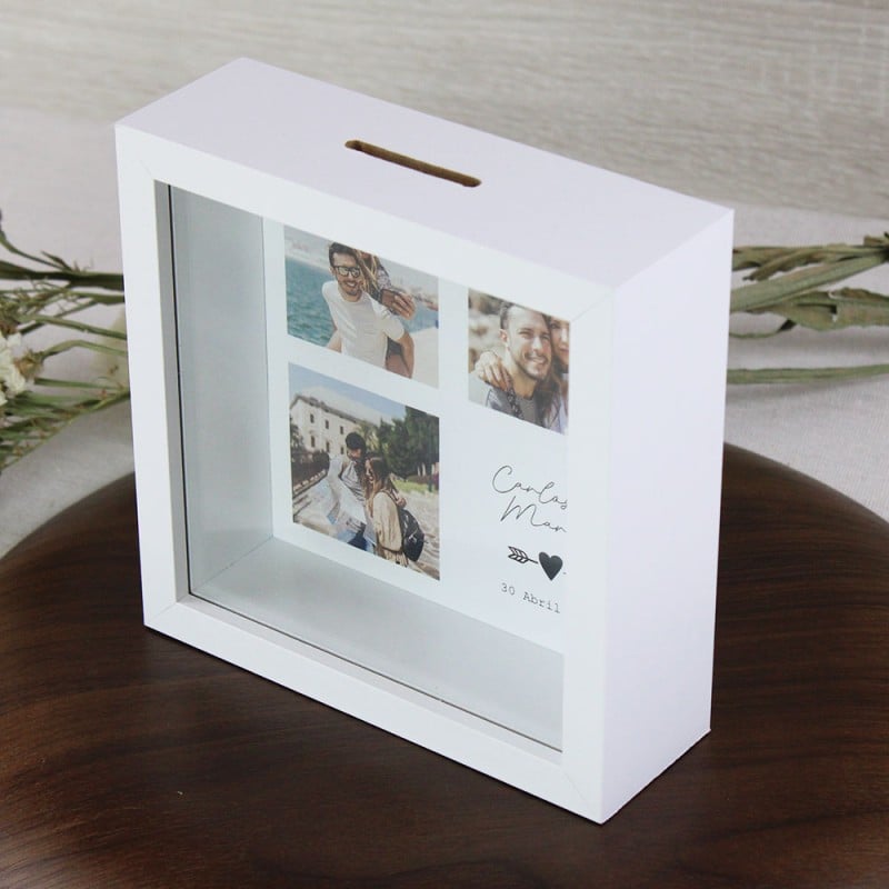 Hucha Personalizada 3 Fotos para Parejas - Imagen 5
