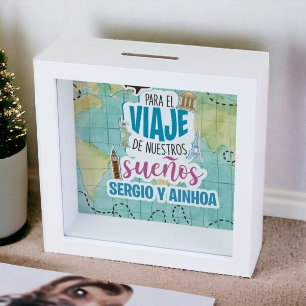 Hucha Personalizada Para el Viaje de Nuestros...