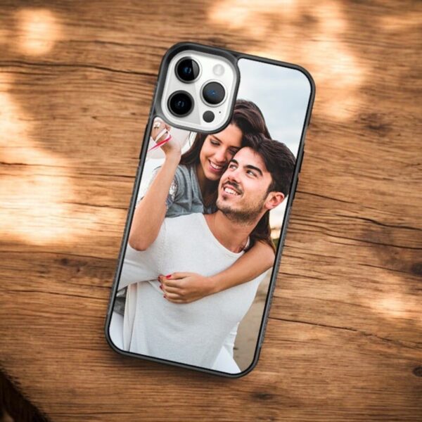 Funda iPhone Borde Completo de Gel Negro