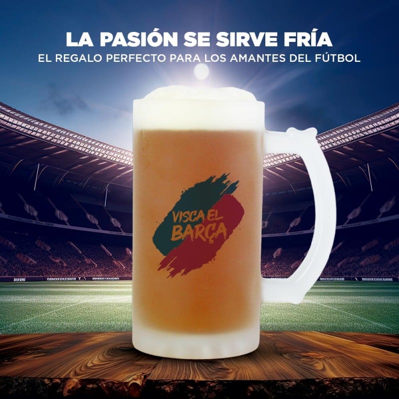 Jarra de Cerveza Personalizada Camiseta Fútbol - Imagen 2