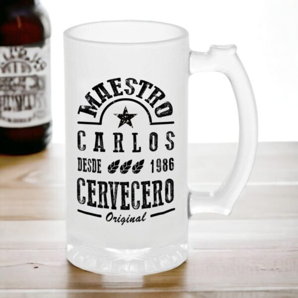 Jarra de Cerveza Personalizada con Nombre...