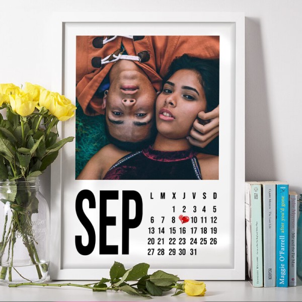 Lámina Personalizada Con Fecha Y Foto